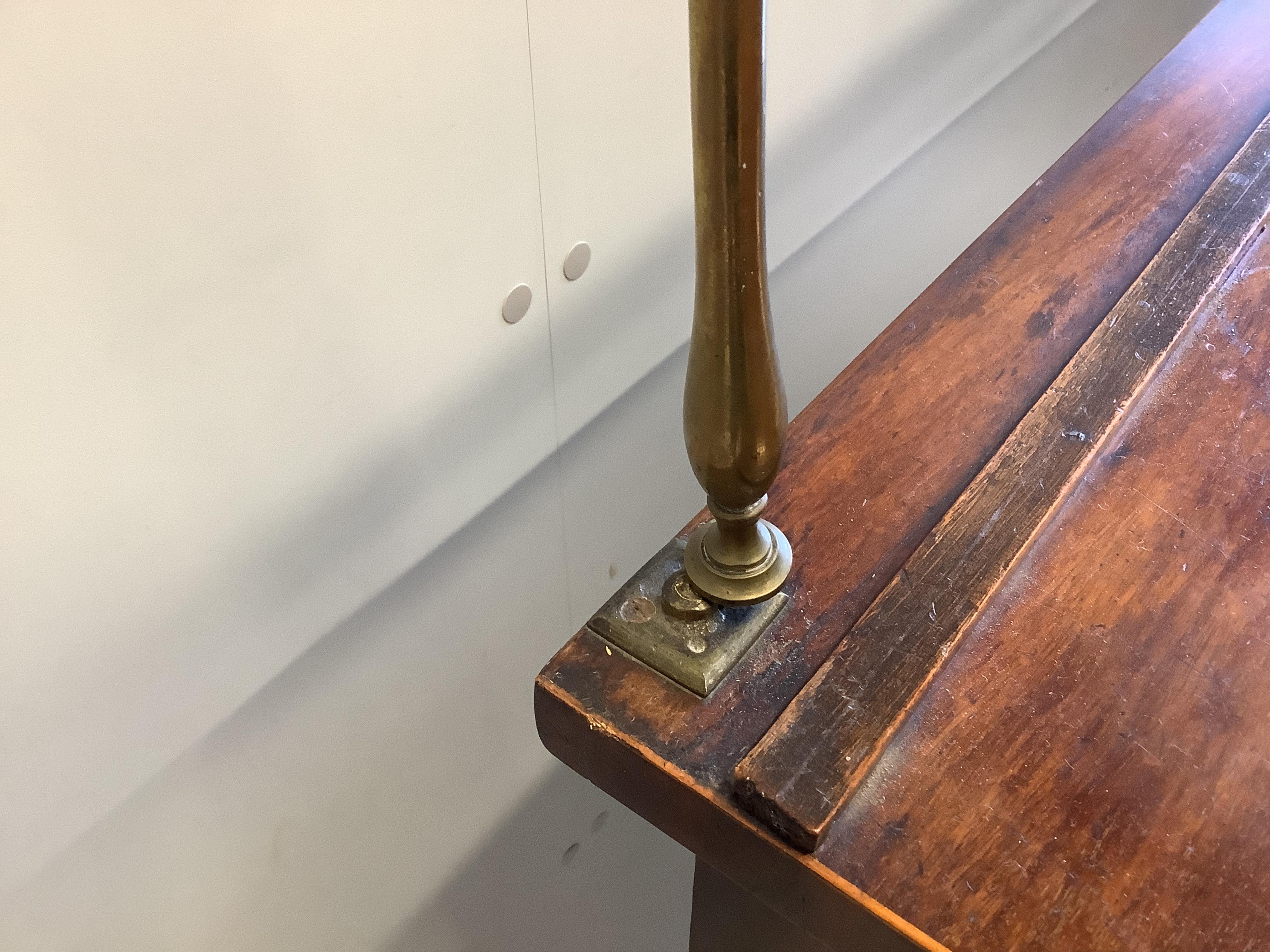 A George III inlaid mahogany sideboard, width 149cm, depth 69cm, height 130cm. Condition - fair